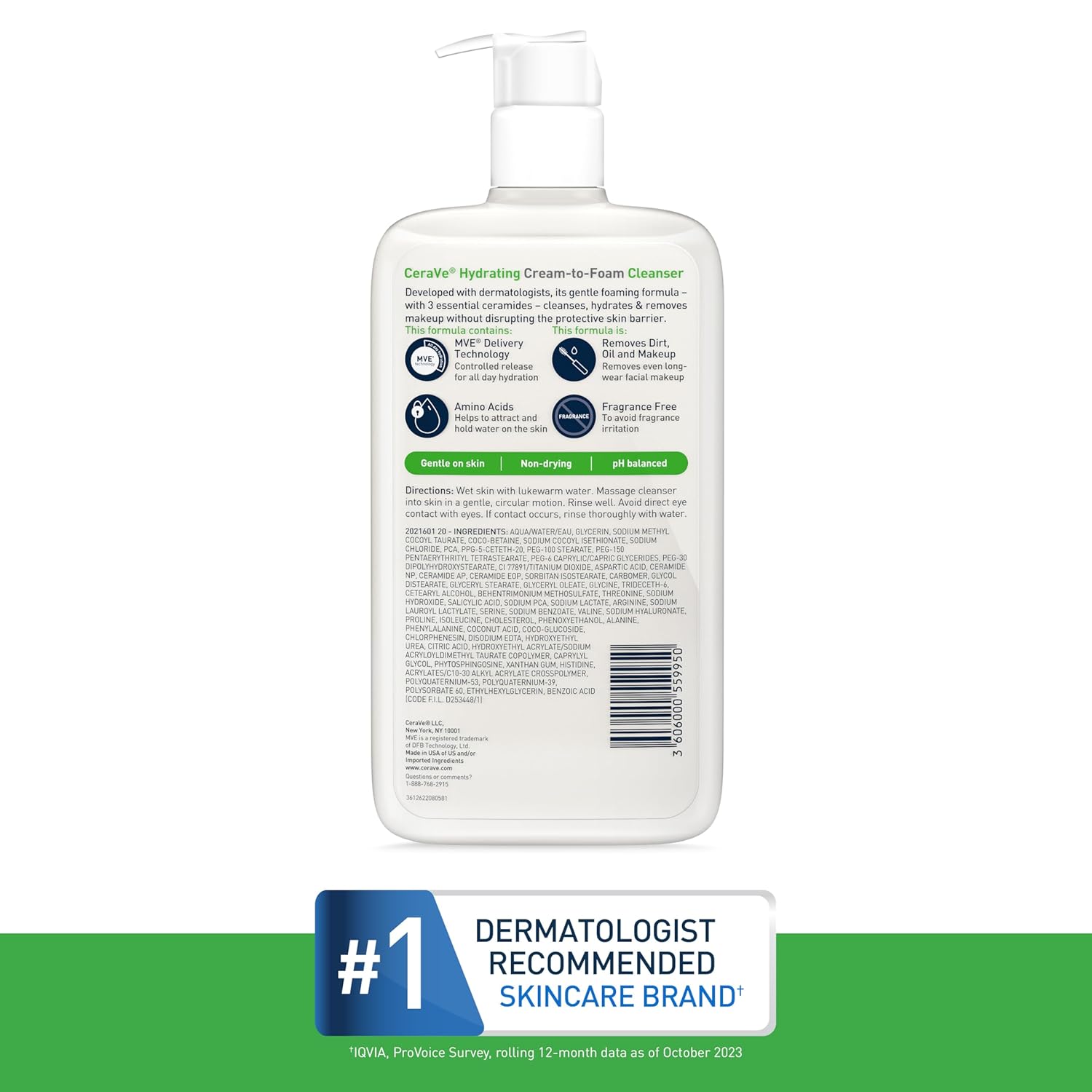 CeraVe Hydrating Cream To Foam Cleanser