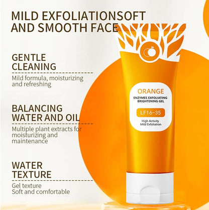 Orange Enzymes Exfoliating Brightening Gel Facial Scrub 50g 1.7 FL OZ